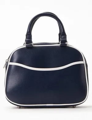 Brandy Melville Pacsun John Galt Navy Top Handle Purse Bag thumbnail 3