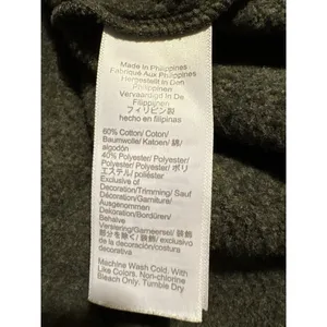 J. Crew Funnel‎ Neck Pullover Green Button Detail Long Sleeve Small thumbnail 9