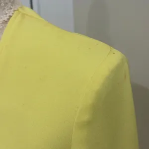 Vintage 1970s Victorian Edwardian Revival Yellow Lace Neck Maxi Dress Costume XS thumbnail 8