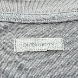 Outerknown Neptune Tee Shirt Maxi Dress Women Gray L Gray Hemp Tencel Side Slit thumbnail 7