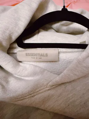 Essentials Grey Fear of God Hoodie thumbnail 6