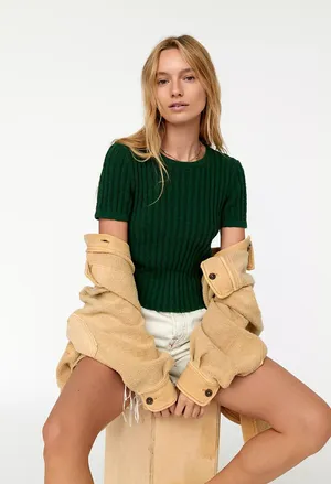 Free People beach sunkissed sweater tee thumbnail 1