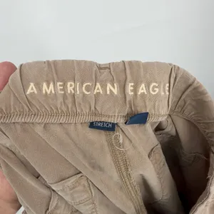 American Eagle Mid Rise Baggy Wide‎ Leg Size 8 Stretch Lyocell Cargo Pants thumbnail 3