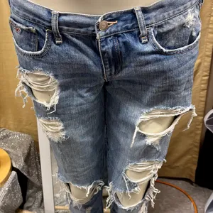 Hollister Medium Blue Ripped Skinny Jeans‎ thumbnail 14