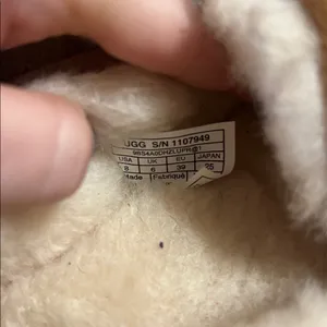 UGG Chestnut Suede Shearling Moccasins with Bow thumbnail 2