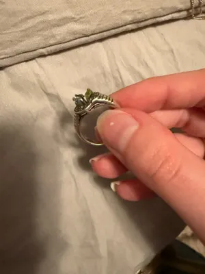 Vintage Sterling sliver 3 color way leaf ring from Craig Husar Designs thumbnail 7
