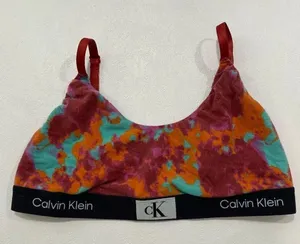 Calvin Klein Tie-Dye Bralette | Wireless Lounge Bra | Size XL thumbnail 1