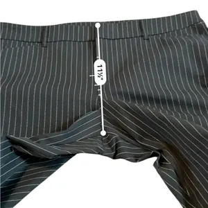 Old Navy NWT Pixie‎ Skinny Pants Women’s Size 14 Gray White Dot Stripe High Rise thumbnail 8