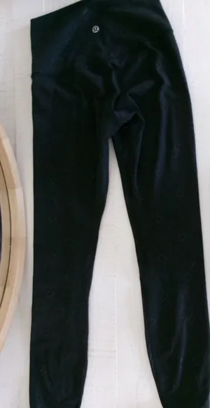 Lululemon Align High-Rise 25” Leggings - Embossed Monogram Logo Black thumbnail 4