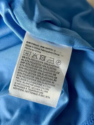 H&M Baby Blue Silky Material Women’s Cropped Tank thumbnail 5