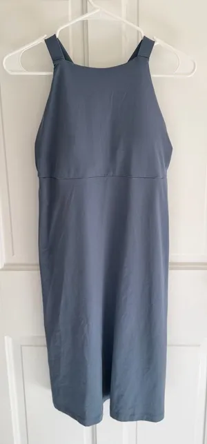 Patagonia Seabrook Cross Back Active Dress Built In Shelf‎ Bra Gray S thumbnail 1