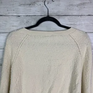 Free People Found My Friend Pullover Sweater Cream Size XS thumbnail 7