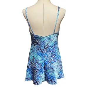 Victoria's Secret Vintage 90s Blue Green Pattern Lace Night Gown XS thumbnail 5