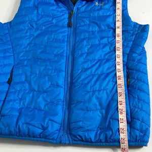 Under Armour ColdGear Blue Puffer Vest Size Medium Quilted Zip Front thumbnail 5