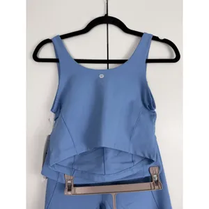 Harmony & Balance Blue Activewear Set Crop Top High Waist Leggings NWT‎ Small thumbnail 4