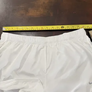 Nike Dri-FIT Running Shorts Women’s White Lined Athletic Training 831558-100 XL thumbnail 6