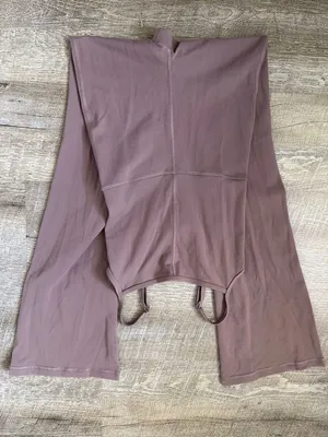 Aritzia Wilfred Free Taupe Freestyle Flare Jumpsuit Size XS thumbnail 1