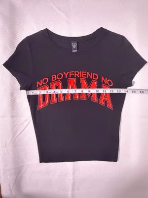 Windsor NO BOYFRIEND NO DRAMA Graphic Tee thumbnail 5