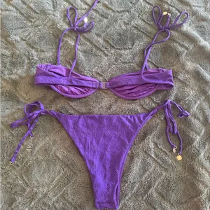 Blackbough purple eyelet bikini thumbnail 2