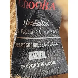 Chooka Delridge Chelsea Black Waterproof Rain Boots Warm Plush Lining Women 9 thumbnail 10