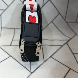 Brighton Crossbody Bag Small Black Heart Webbed Strap Camera‎ Bag thumbnail 7