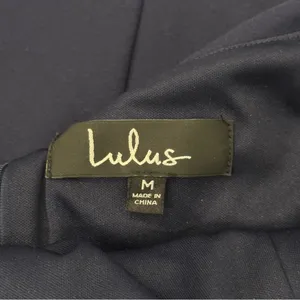 Lulus Navy Off Shoulder Sheath Midi Dress Stretch Lined Size M thumbnail 5