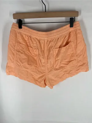 American Eagle High-Waisted Corduroy Sport Shorts Neon Peach Size M thumbnail 7