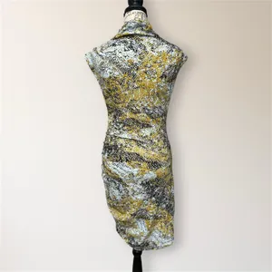 Anthropologie Maya Snakeskin Ruched Sheath Dress S‎ Homecoming Cocktail Party thumbnail 4