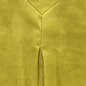 Tyler Boe Linen Tunic Top Women's Medium Citron Yellow V Neck 3/4‎ Sleeve thumbnail 10