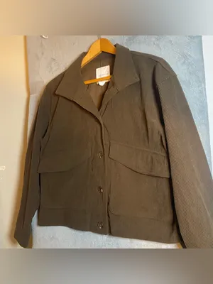 Avec Les Filles Women's‎ Brown Corduroy Relaxed Jacket size Small Cropped thumbnail 2