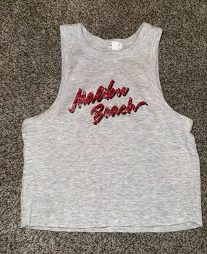 Garage Malibu Beach Ribbed Cropped Tank Top thumbnail 1