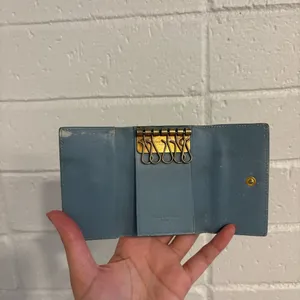 Saint Laurent vintage keyholder wallet in blue thumbnail 11