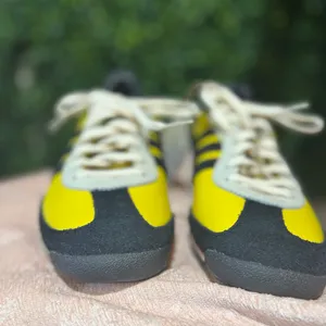 Adidas Navy Blue and Yellow Athletic Shoes thumbnail 3