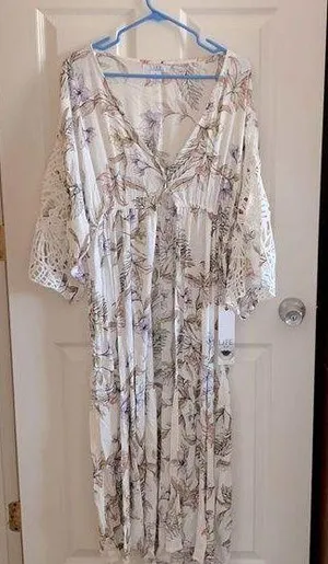 Life overalls coverups NWT White Size M thumbnail 1