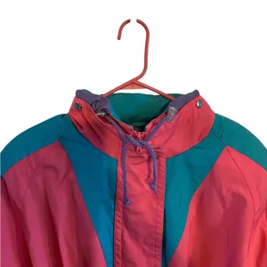 Vintage 80s 90s Pink Purple Women's Jacket wind proof streetwear barbiecore thumbnail 8