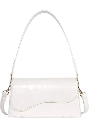 White Shoulder Purse Bag Amazon thumbnail 1