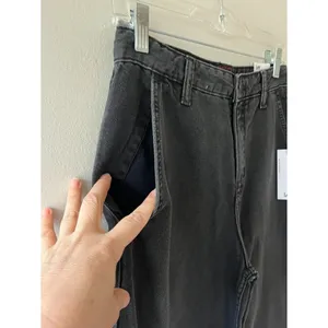 Lee Sz 26 Lyocell Blend Heritage Wide Leg Baggy Denim Pants Jeans High Rise‎ thumbnail 5