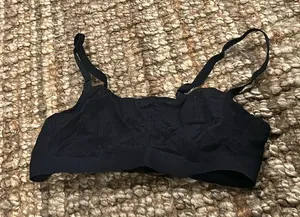 Lively Black Mesh‎ Bralette Size Medium Size L thumbnail 1