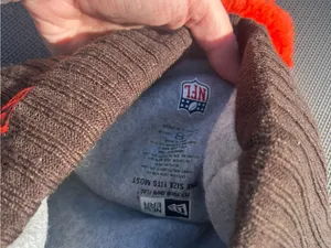 Cleveland‎ Browns '15 Sport Knit beanie nfl winter hat brown orange pompom thumbnail 6