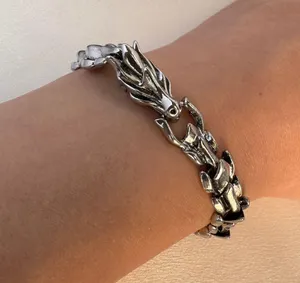 Dragon Bone Bracelet for Men Women,Streetwear Punk Hip Hop Unisex Style thumbnail 6