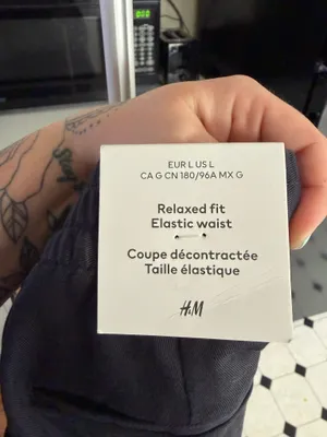 H&M Men's Regular Fit Lyocell Blend Trousers Size L thumbnail 7