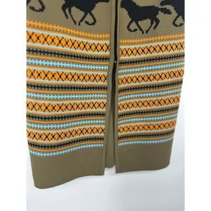 Vintage Horse Sweater Vest Womens Equestrian Cowgirl Rodeo‎ Ranch Western Medium thumbnail 3