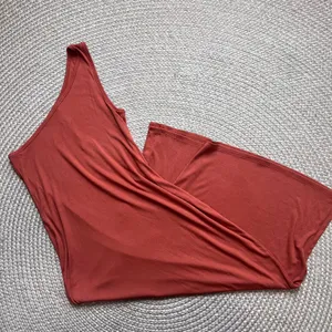 41 Hawthorn One Shoulder Midi Dress- Burnt Orange Sz XL thumbnail 3