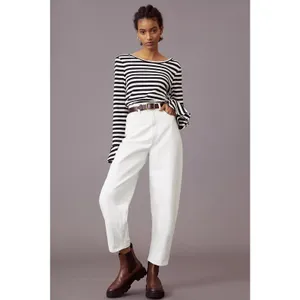 Anthropologie Maeve Flouncy Stripe Women's Blouse Top Shirt Large Ruffle Cuff‎ thumbnail 11