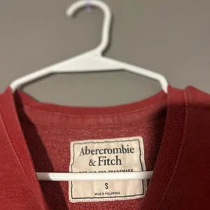 Abercrombie & Fitch Men's Brick Red Crewneck Sweater thumbnail 2