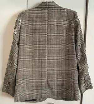 4th & Reckless Brita Tailored Single Breasted Blazer Grey Check thumbnail 3