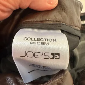 Joe's Jeans Brown Faux Leather Pants Size 31 Wide Leg Trouser Crop Designer $200 thumbnail 13