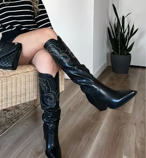 Amazon Cowboy boots black 6 thumbnail 2