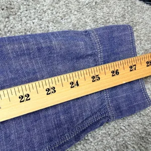 Madewell Chambray Button Down Shirt Size Large Blue Workwear Long Sleeve Cotton thumbnail 7