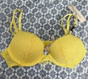 Victoria's Secret Yellow Push Up Bra thumbnail 1